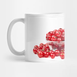 Redcurrant over white background Mug